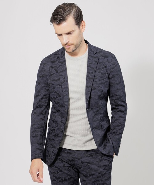 メンズテーラード、ブレザー（柄：迷彩）｜コート、ジャケット