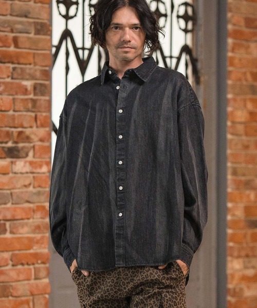 シャツ/ブラウス(長袖/七分) LINEN COTTON DENIM SHIRT PULLOVER The Linen Utility Shirt | Navy Chambray – Everlane