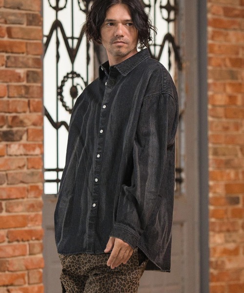 CAMBIO（カンビオ） シャツ ms5771- Wrinkled 10oz Cotton Denim