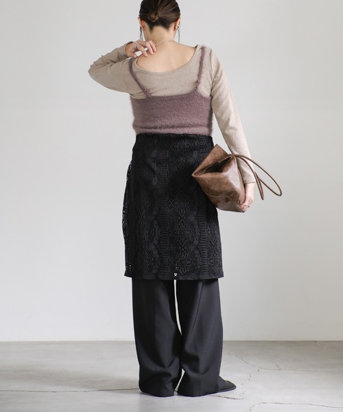 select MOCA（セレクトモカ） ベスト ジレ シャギーニットキャミ