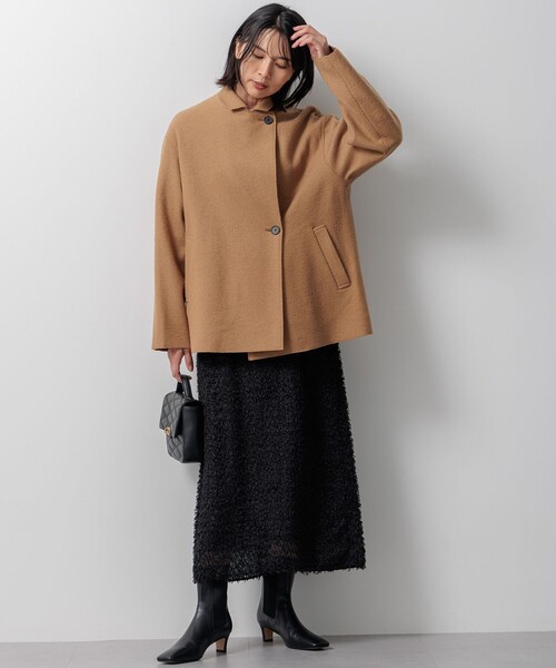 23区（ニジュウサンク） スカート 「洗える」ヘアリーカットジャカード