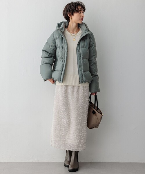 23区（ニジュウサンク） スカート 「洗える」ヘアリーカットジャカード