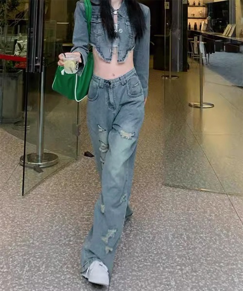 i-dare ジーンズ デニム デニムパンツ 「i-dare」アシンメトリー