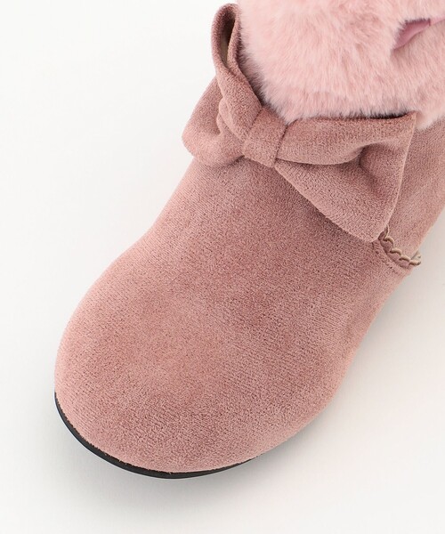 ANY ブーツ フェイクファーリボンブーツ キッズ 子供 女の子