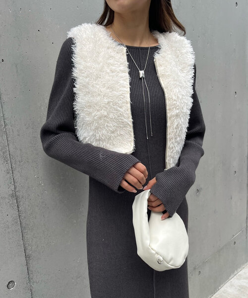 M-LINE ワンピース 「mline」カットアウトニットワンピース : ZOZOTOWN