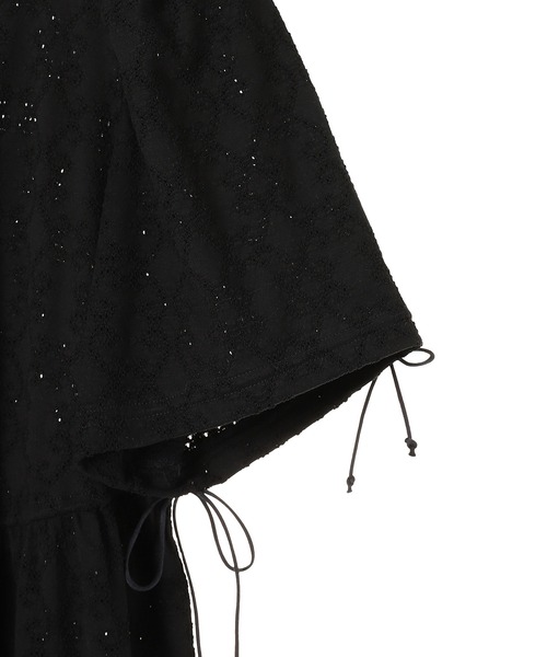 ワンピース FETICO LACE JACQUARD PUFF-SLEEVE DRESS レディース】LACE JACQUARD PUFF-SLEEVE DRESS | FETICO