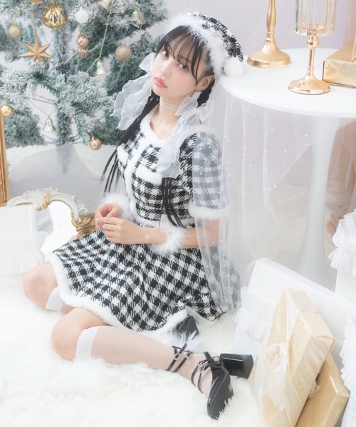 sugar nine コスプレ ギンガムチェック セットアップフレア