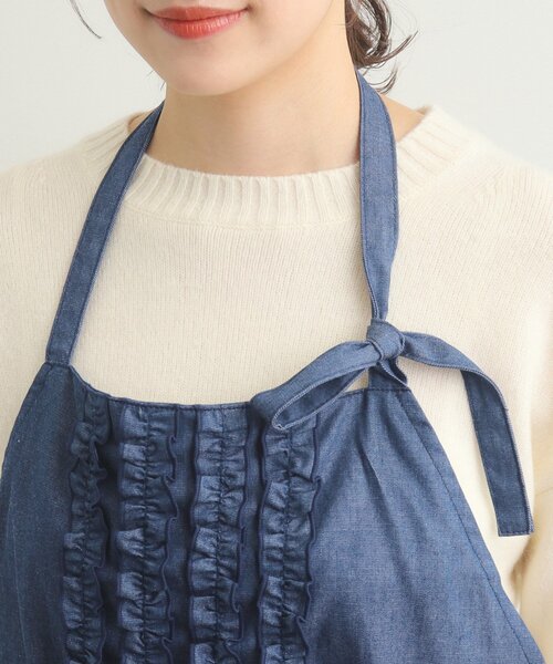 LAURA ASHLEY（ローラアシュレイ） エプロン デニム エプロン