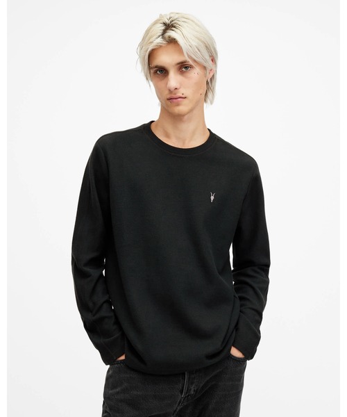 RRL S 長袖 Tシャツ ALLSAINTS（オールセインツ） tシャツ ROWE LONG SLEEVE WAFFLE