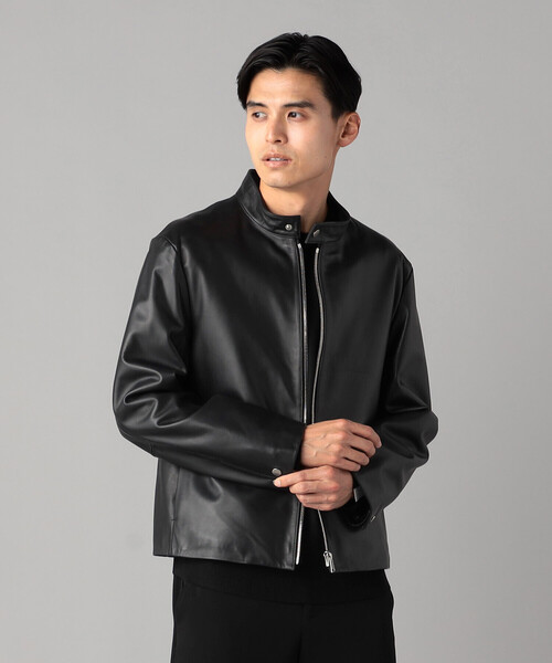 希少色/COMME CA MEN コムサメン ラムレザー シングルライダース 希少色/COMME CA MEN コムサメン ラムレザー シングルライダース 希少