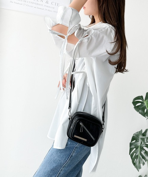 no30409 美品 シンクビー！ エナメル キャンバス ショルダー バッグ ショルダーバッグ バッグ キャンバスショルダーバッグ