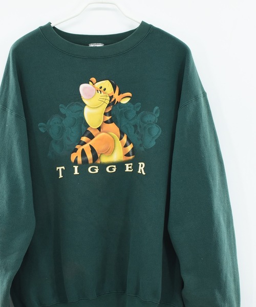 【90s】美品 レアカラー Disney ディズニー スウェット ティガー Old Disney スウェット tigger ティガー 古着 ディズニー