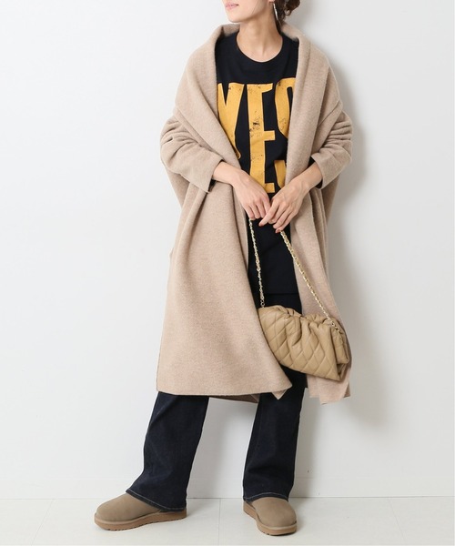 FRAMeWORK ブラック コート FRAMeWORK（フレームワーク） ステンカラーコート 36 ブラック