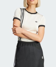 adidas tシャツ ニット スリーストライプス ショート 半袖T
