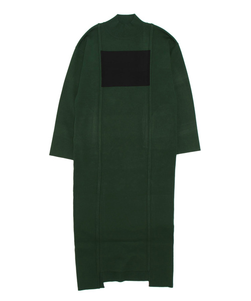 UN3D.（アンスリード） 長袖ワンピース 36 グリーン レディース