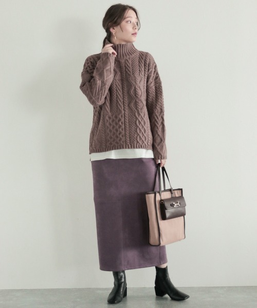 「mysty woman」 長袖ニット FREE ライトグリーン レディース_画像5