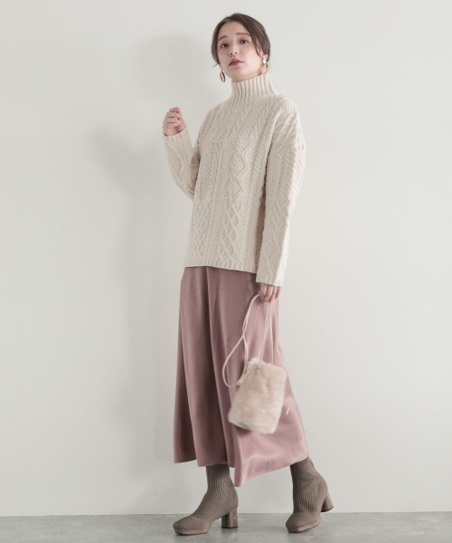 「mysty woman」 長袖ニット FREE ライトグリーン レディース_画像6