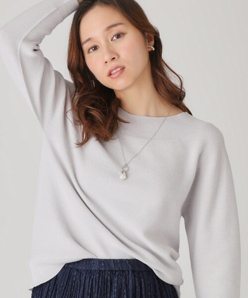 ニット セーター 「洗える／日本製」無縫製ニットトップス レディース