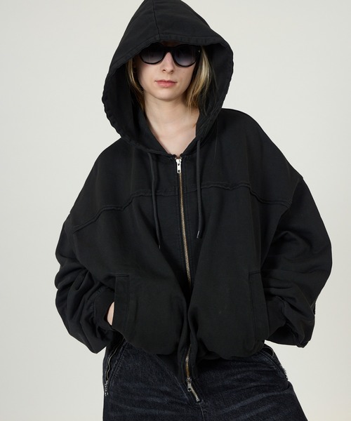 CIASU tシャツ ヴィンテージジップアップパーカー メンズ レディース