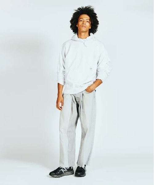 THRIFTY LOOK パーカー LOOK/スリフティールック WORN-OUT PULL