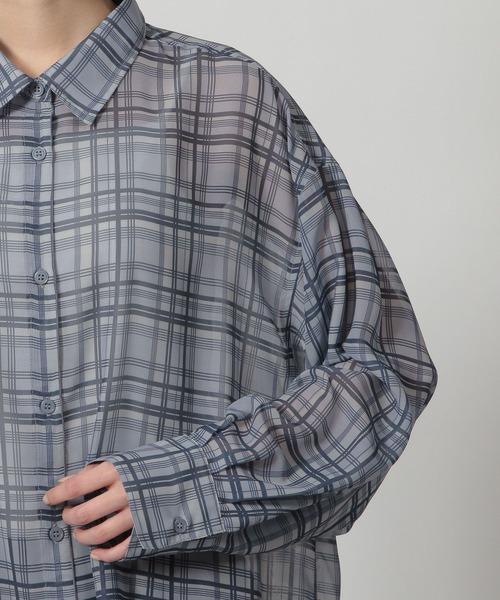 auralee シアーチェックシャツ auralee シアーチェックシャツ