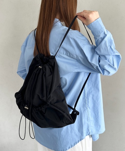 デイバック リュック 「軽量」ドローコードナップサック ナイロン