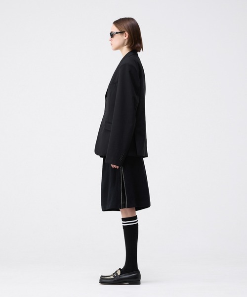 soerte パンツ SIDE ZIP SWEAT HALF PANTS/サイドジップ
