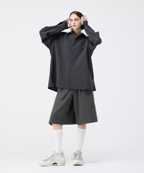 soerte パンツ SIDE ZIP SWEAT HALF PANTS/サイドジップ