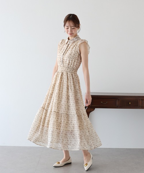 新品未使用★定価29,800円★フェンネル★フリルワンピース ★ブルー系 フェンネル FENNEL フリルティアードワンピース （ロイヤル