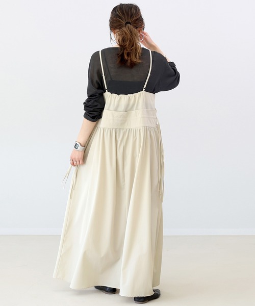Aletta vita ワンピース フロントジップドロストキャミ