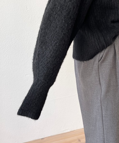 「wee9s」 タートルネックニット FREE オレンジ レディース_画像9