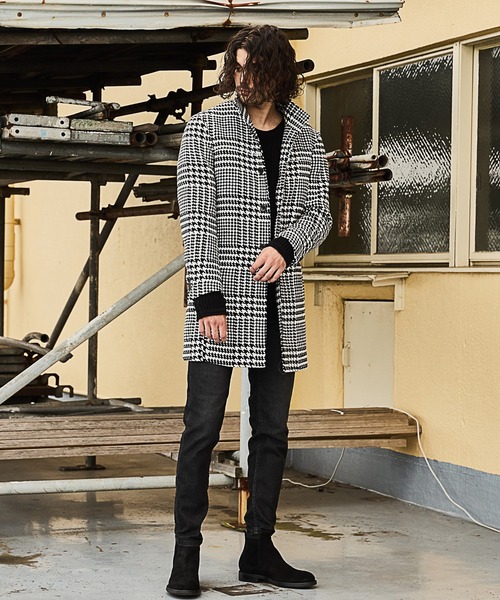 RATTLE TRAP」 チェスターコート L グレイッシュベージュ メンズ