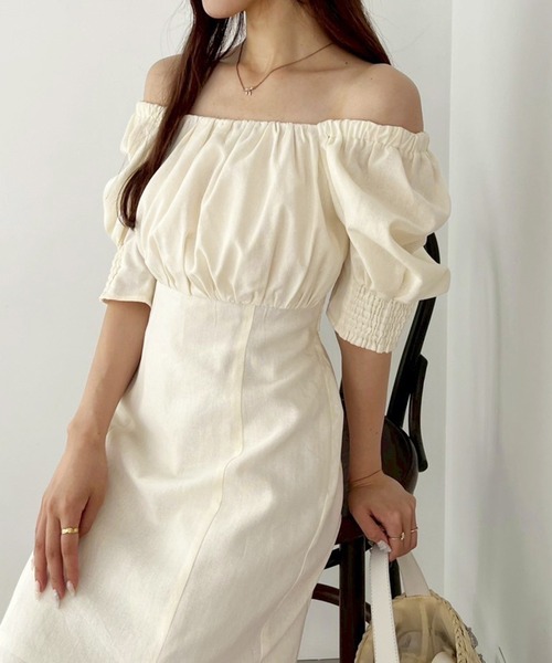 【新品未使用】drawer バッグリボンワンピース one after another NICE CLAUP ワンピース バックリボン