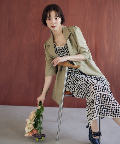セットアップ ノースリーブ ワンピース クロシェ編み スカート 1 ZARA セットアップ クロシェ トップス＆スカート ノースリーブ