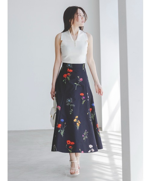 SNIDEL スカート フレアプリントスカート : ZOZOTOWN Yahoo!店
