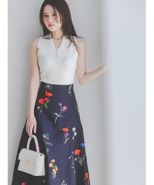 SNIDEL スカート フレアプリントスカート : ZOZOTOWN Yahoo!店