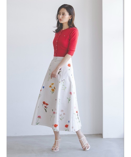 SNIDEL スカート フレアプリントスカート : ZOZOTOWN Yahoo!店