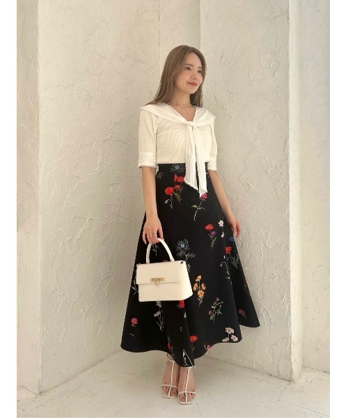 SNIDEL スカート フレアプリントスカート : ZOZOTOWN Yahoo!店