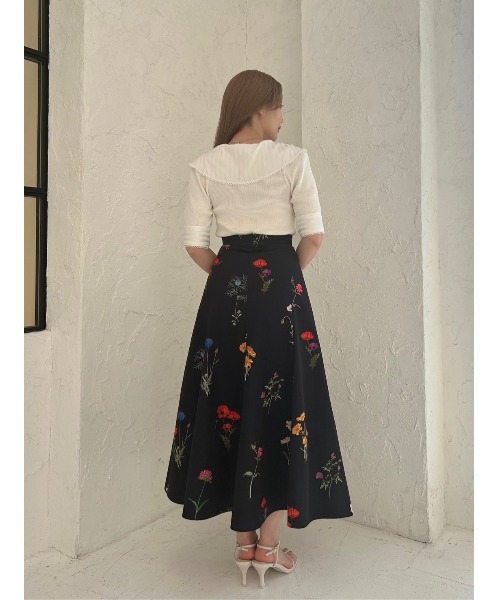 SNIDEL スカート フレアプリントスカート : ZOZOTOWN Yahoo!店