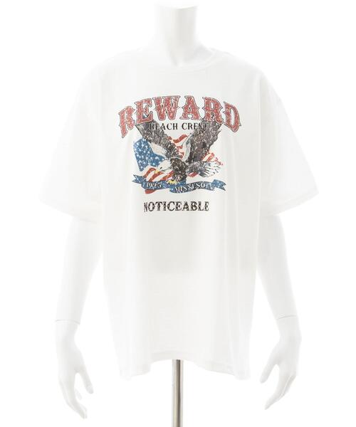 ヤスユキイシイ　タトゥーロングスリーブTシャツ イーグル 商品タグ付き INGNI tシャツ スタッズ付イーグルロゴTシャツ レディース