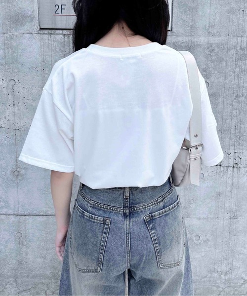 INGNI Tシャツ INGNI tシャツ フラワーロゴTシャツ レディース : ZOZOTOWN