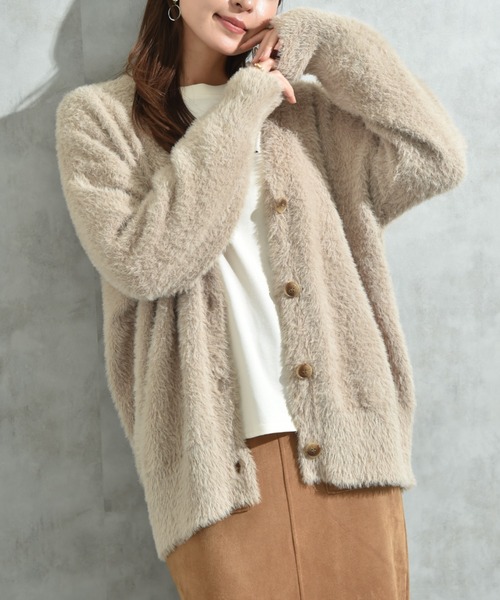 INTERPLANET（インタープラネット） カーディガン フェザーヤーンV