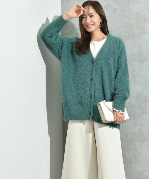 INTERPLANET（インタープラネット） カーディガン フェザーヤーンV