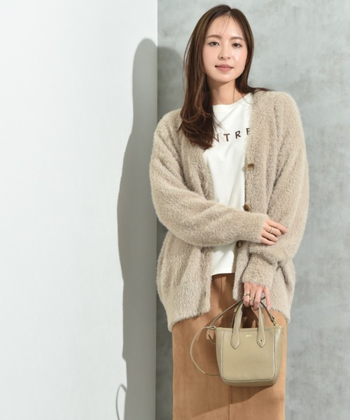 INTERPLANET（インタープラネット） カーディガン フェザーヤーンV