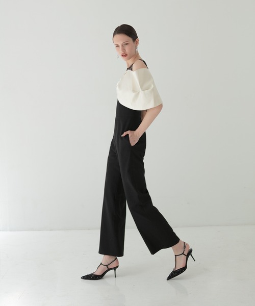 Leja パンツドレス 「LEJA LUXE」2WAYリボンビスチェビジュー