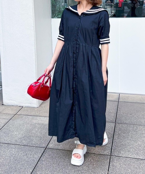 frunco ワンピース セーラー襟ワンピース : ZOZOTOWN Yahoo!店