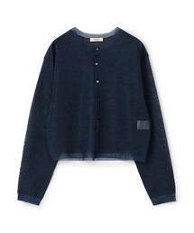 MACPHEE（マカフィー） カーディガン シアーレイヤー クルーネック