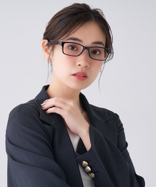 Zoff（ゾフ） 伊達メガネ メガネ 眼鏡 スクエア型 メガネ「SNAP GRIP