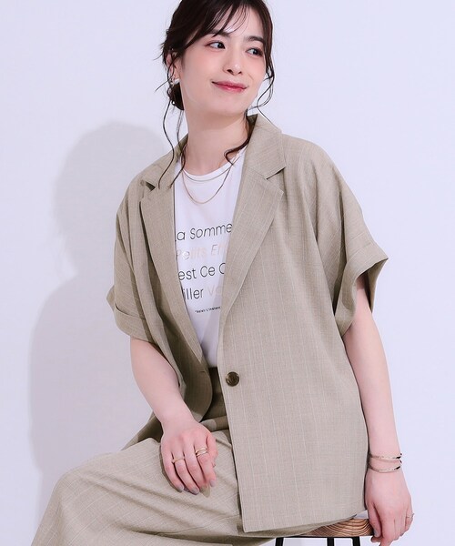 ジャーナルスタンダード　半袖ジャケット JOURNAL STANDARD relume｜《追加》シングルシアージャケット