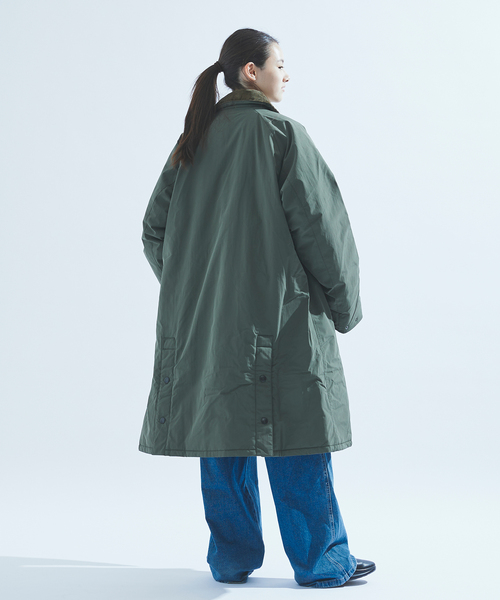 barbour × L'ECHOPPE バルカラーコート 38 カーキ barbour × L'ECHOPPE バルカラーコート 38 カーキ